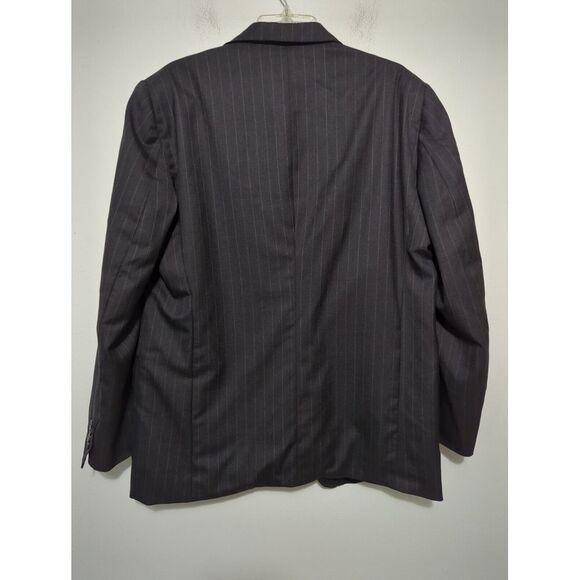 Whitcomb‎ & Shaftesbury Mens Bespoke Sport Coat Two Button Dark Gray Size 40R - Picture 5 of 10